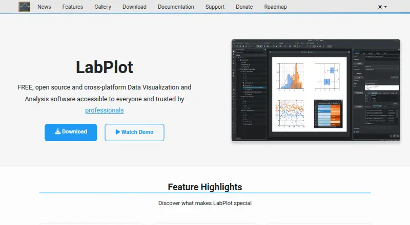 LabPlot's website