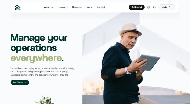 Landwide's website