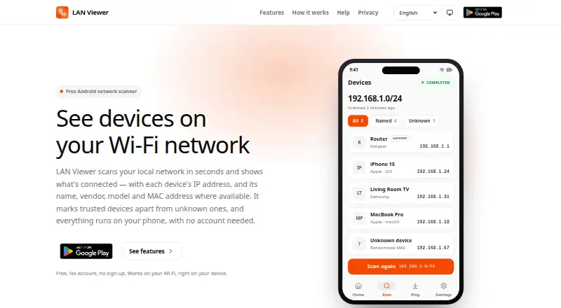 LAN Viewer's website