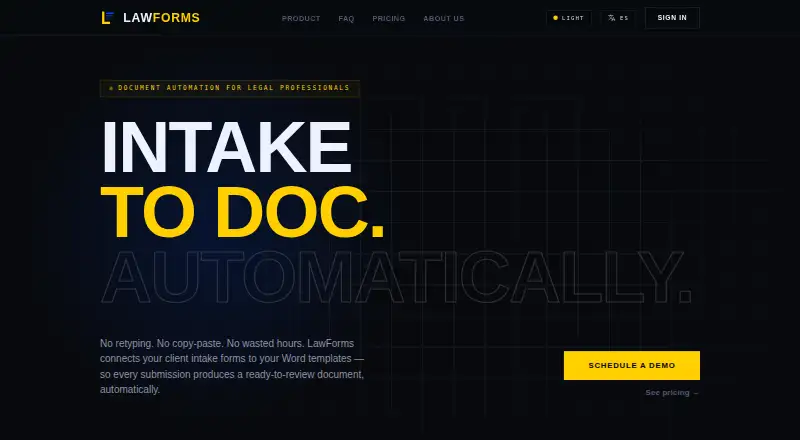 LawForms's website