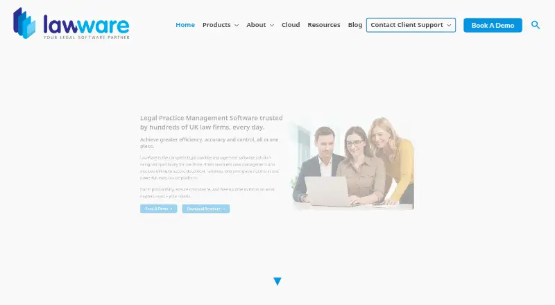 The LawWare homepage