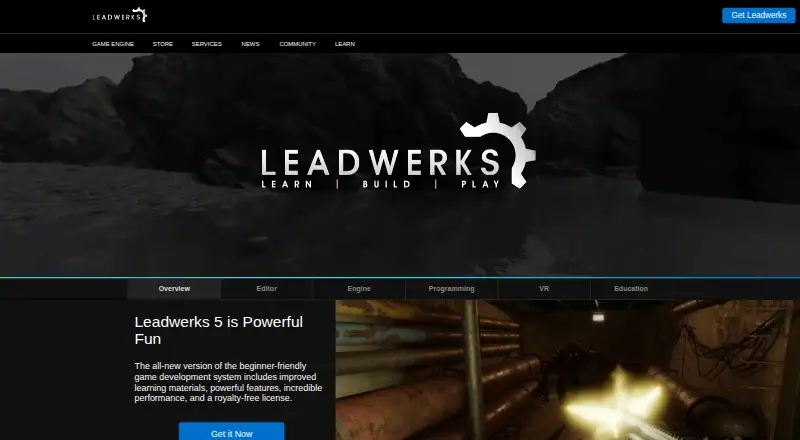 The Leadwerks Game Engine homepage
