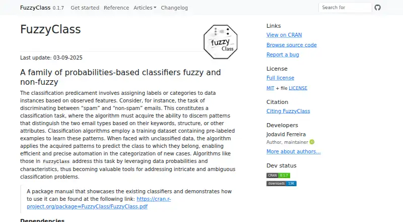 FuzzyClass's website