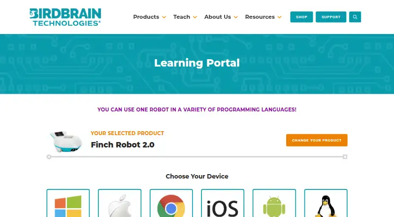 FinchBlox's website