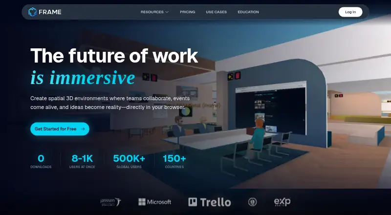 Frame's website