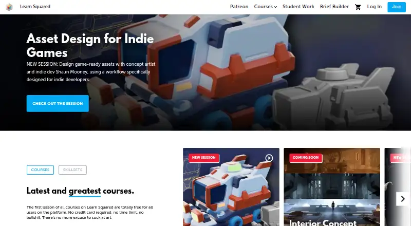 Learn Squared's website