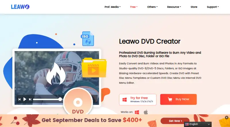Leawo DVD Creator's website