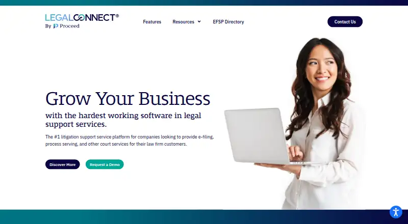 LegalConnect's website
