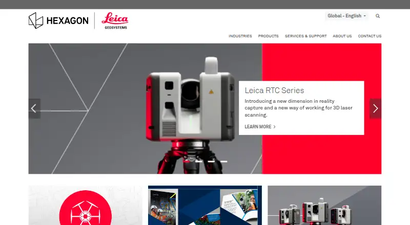 Leica Cyclone REGISTER 360 PLUS's website