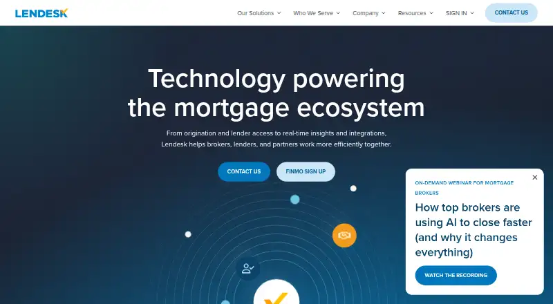 Lendesk's website