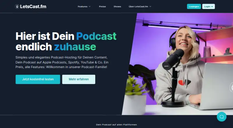 LetsCast.fm's website