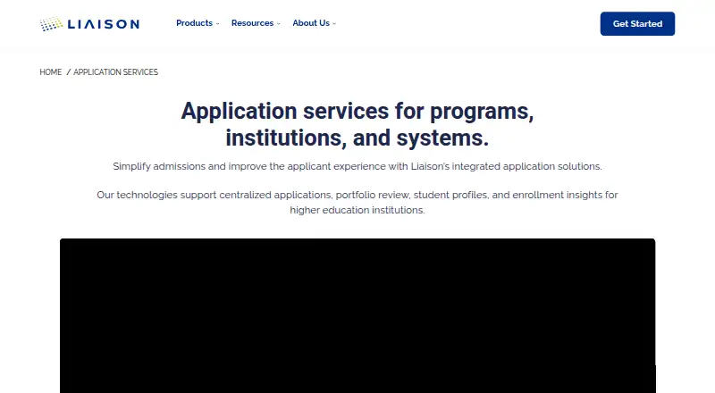 Liaison Centralized Application Service's website