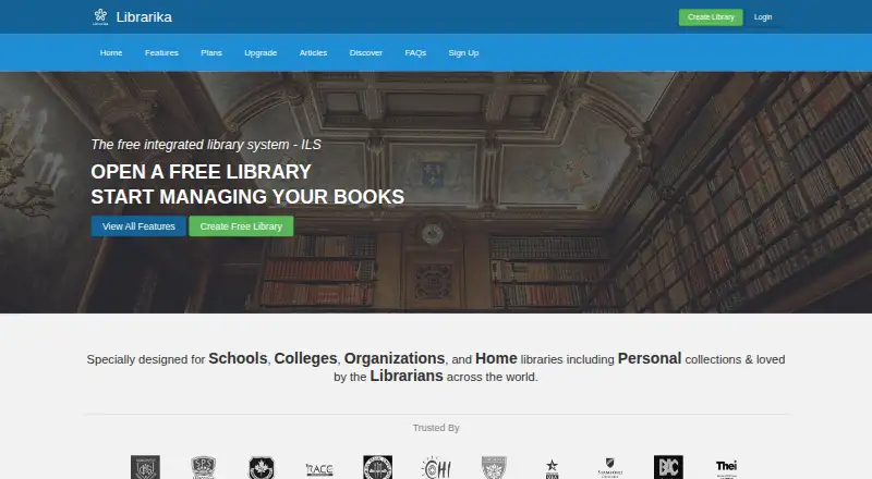Librarika's website