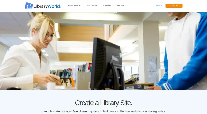 LibraryWorld's website