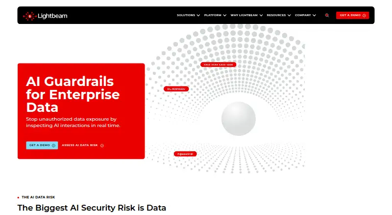 The Lightbeam DSPM homepage