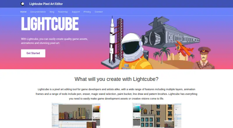 Lightcube's website
