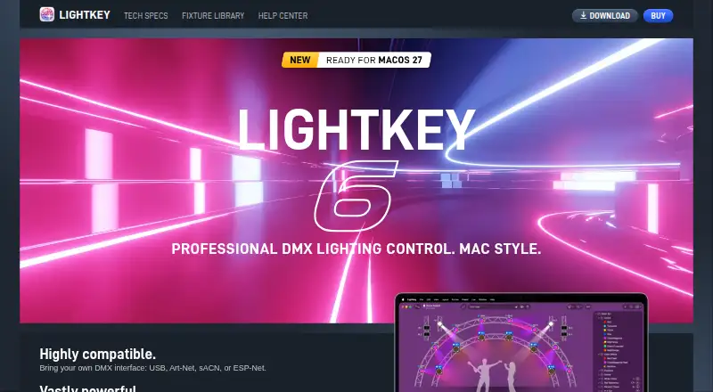 Lightkey's website