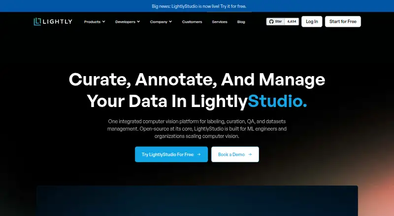 LightlyStudio's website