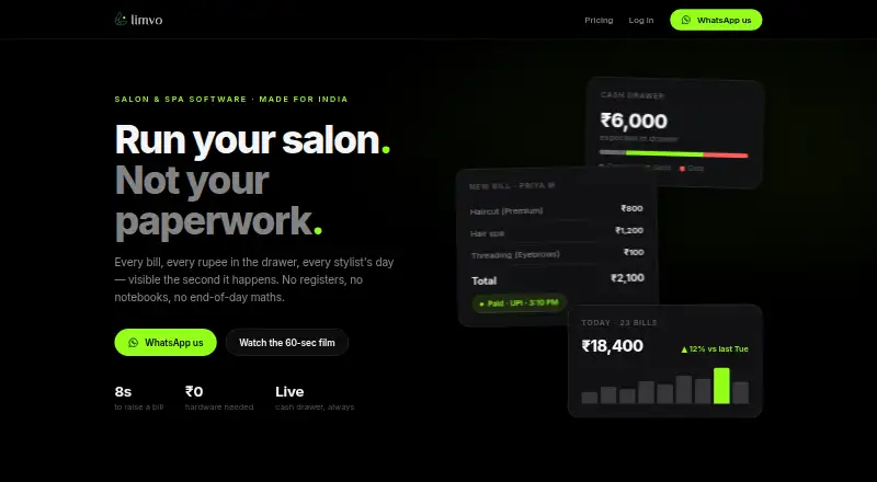The Limvo homepage