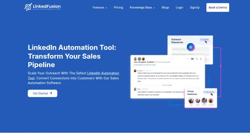 The LinkedFusion homepage