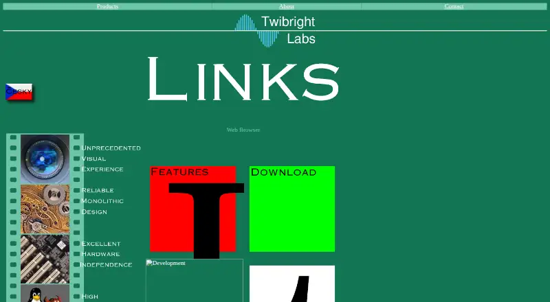 The Links homepage