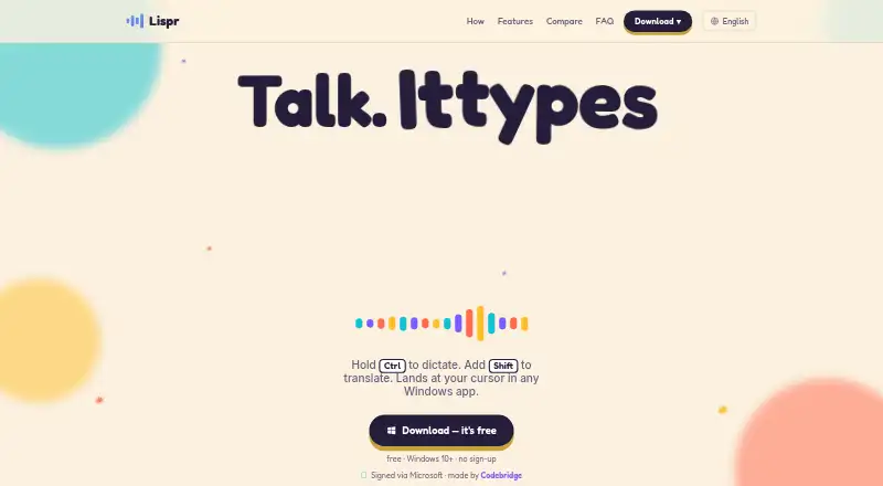 Lispr's website