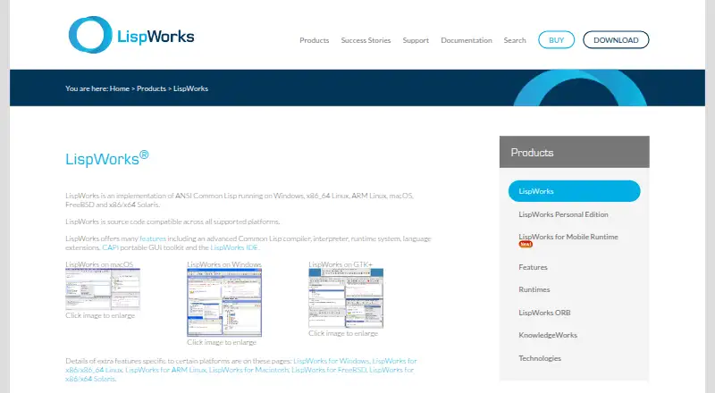 The LispWorks homepage