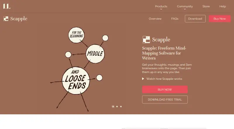 The Scapple homepage
