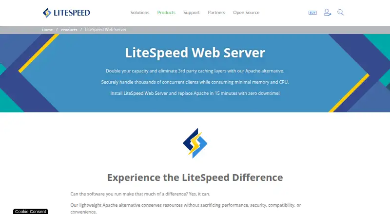 LiteSpeed Web Server's website