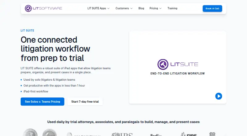 LIT SUITE's website