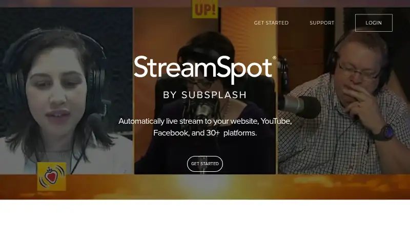 StreamSpot's website