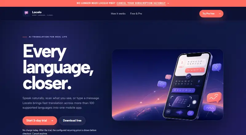 Locelo's website
