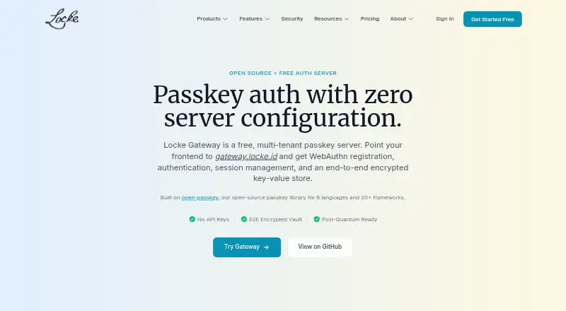 Locke Gateway's website