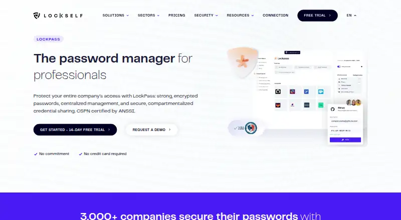 The LockPass homepage