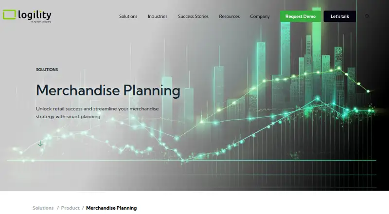 Logility Merchandise Planning's website