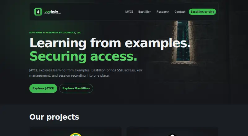 Bastillion's website