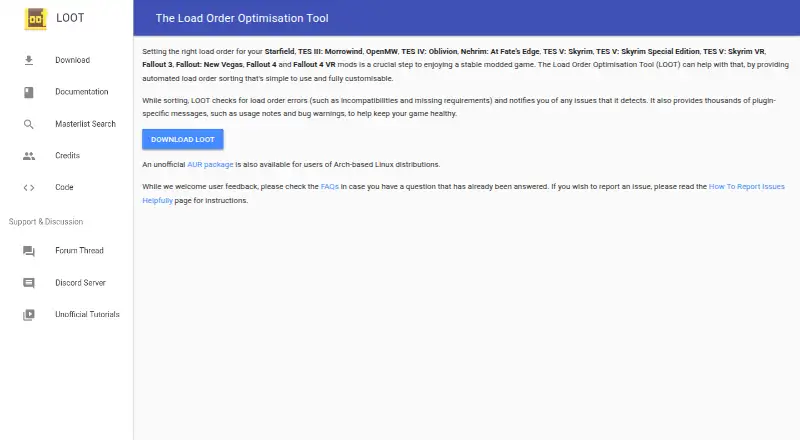 LOOT's website