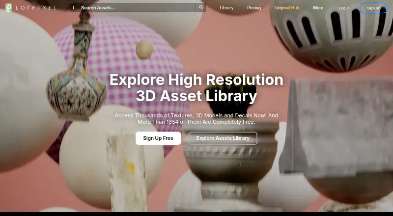 The LotPixel homepage