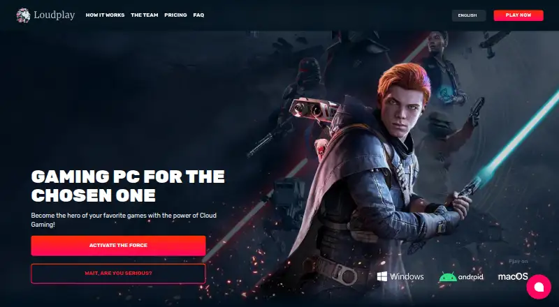 The Loudplay homepage