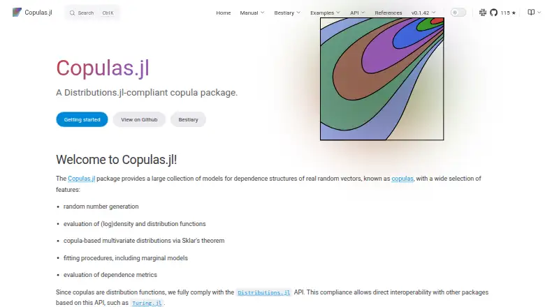 Copulas.jl's website