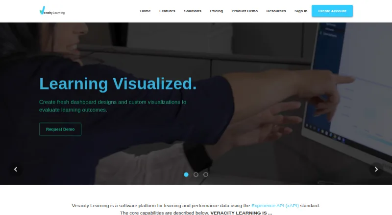 Veracity Learning's website