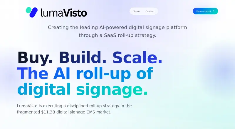 LumaVisto's website