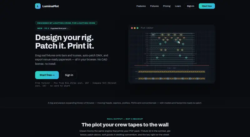 LuminaPlot's website