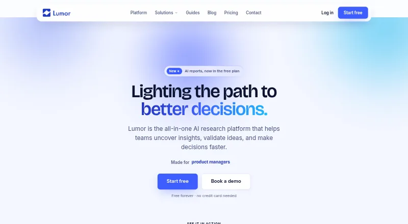 Lumor's website