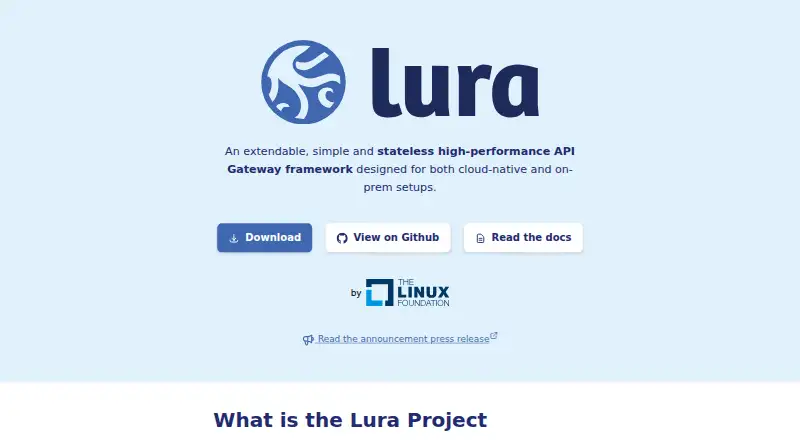 The Lura homepage