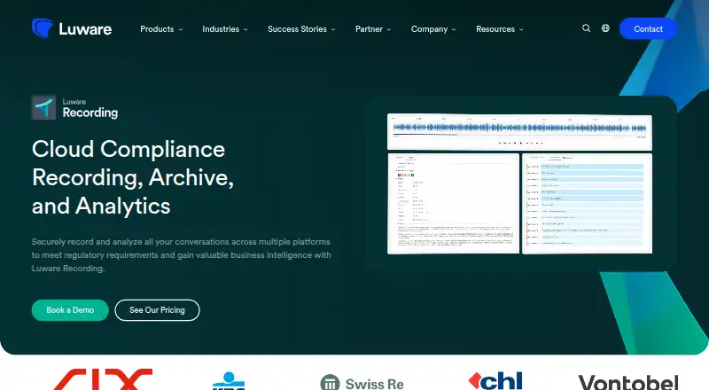 Luware Recording's website