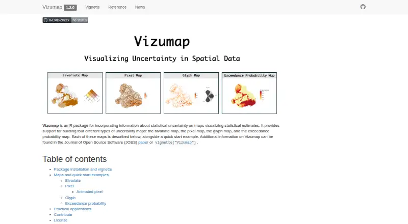 Vizumap's website