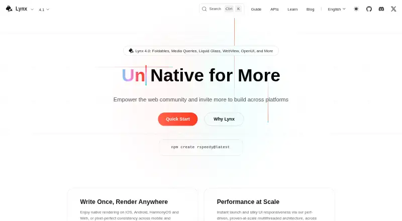 Lynx's website