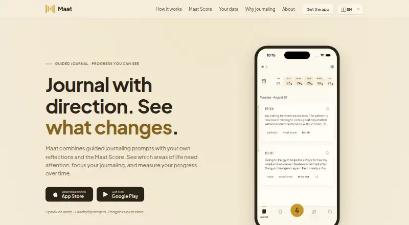 Maat Journal's website