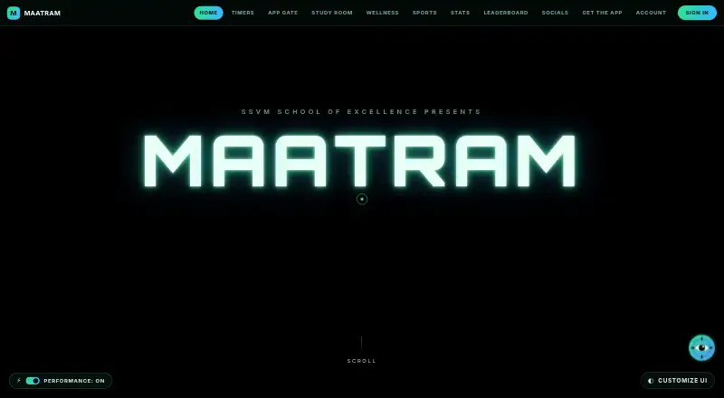 The Maatram homepage
